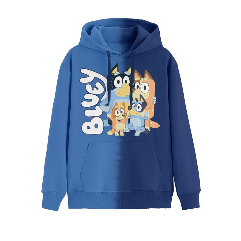 Bluey Men s Big Men s Dip Dye Graphic Hoodie Sweatshirt Sizes XS 3XL Walmart