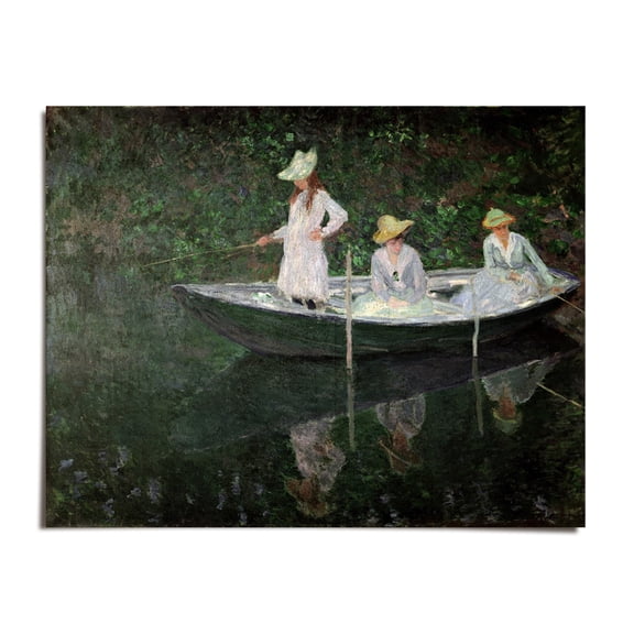 The Boat at Giverny - Claude Monet - 10x12 - Wall Art Print - UNFRAMED