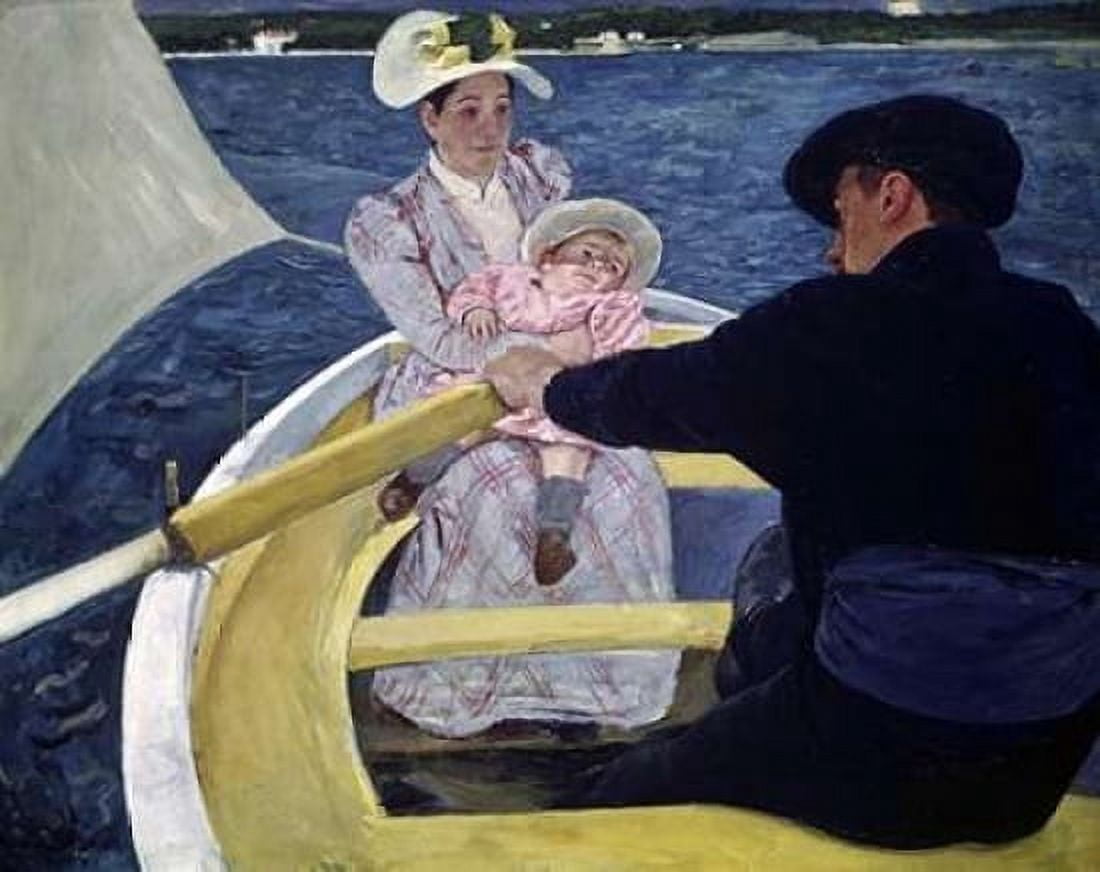 The Boating Party Canvas Art - Mary Cassatt (24 x 30)