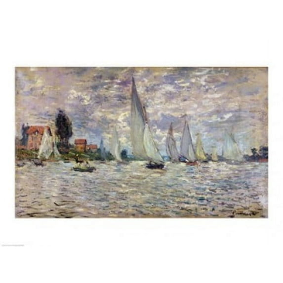 The Boats, or Regatta at Argenteuil, c.1874 Poster Print by Claude Monet (24 x 18)