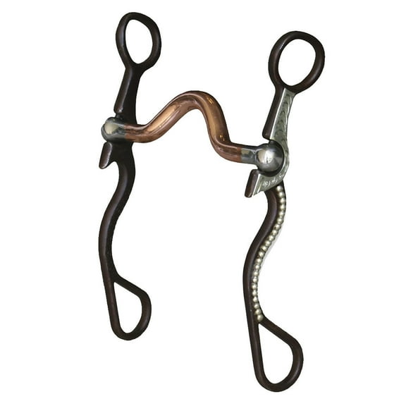 Professional's Choice Equine Signature Shank Western Horse Bit - Medium Port, Copper Mouthpiece