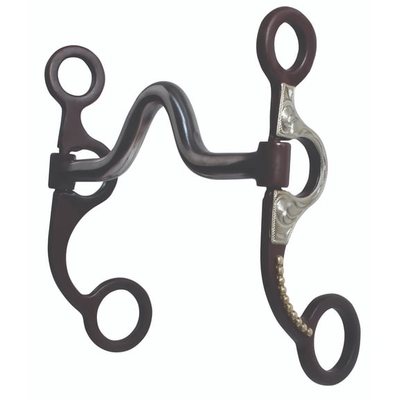 Professional's Choice Bob Avila Cambria Collection Medium Port Horse Bit - 5" Mouth, 2" Port, Black AVB-501