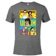 thumbnail image 1 of The Bob’s Burgers Movie Bob Linda Tina Louise Gene Uhhh - Short Sleeve Blended T-Shirt for Adults - Customized-Graphite Snow Heather, 1 of 5