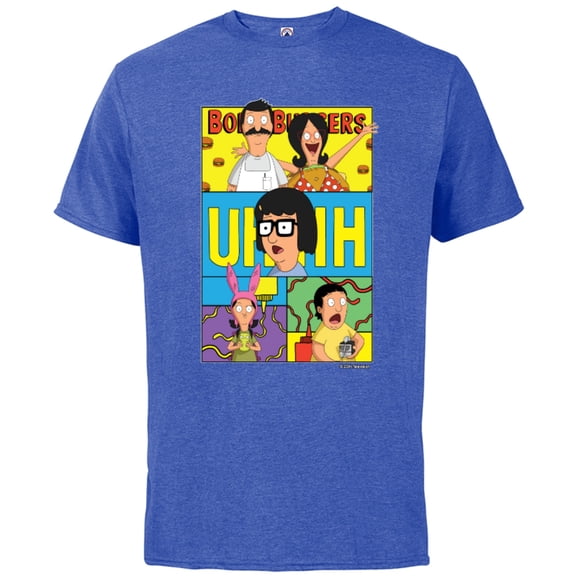 The Bob’s Burgers Movie Bob Linda Tina Louise Gene Uhhh - Short Sleeve Cotton T-Shirt for Adults - Customized-Royal Heather