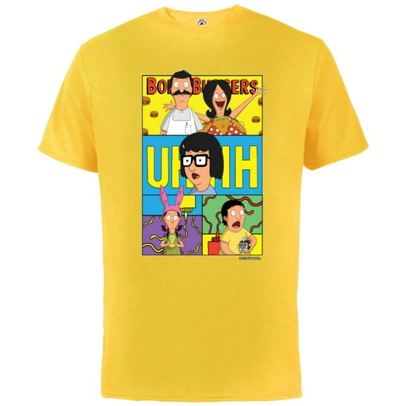 The Bob’s Burgers Movie Bob Linda Tina Louise Gene Uhhh - Short Sleeve Cotton T-Shirt for Adults - Customized-Sunflower