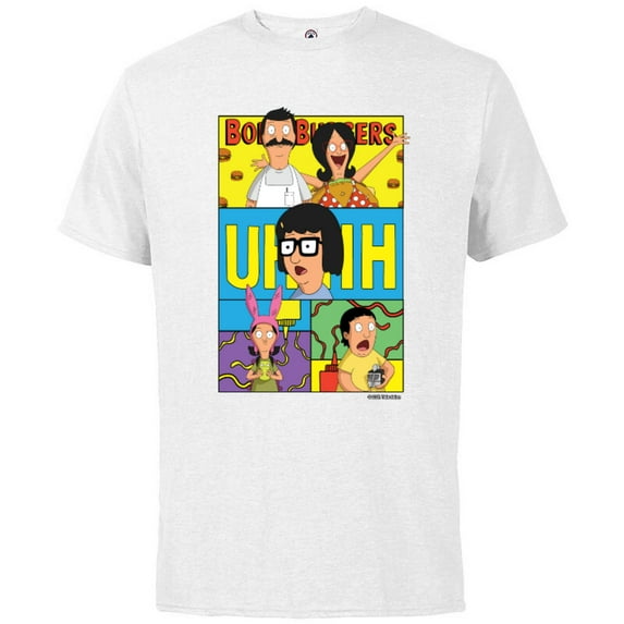 The Bob’s Burgers Movie Bob Linda Tina Louise Gene Uhhh - Short Sleeve Cotton T-Shirt for Adults - Customized-White
