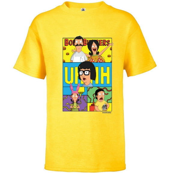 The Bob’s Burgers Movie Bob Linda Tina Louise Gene Uhhh - Short Sleeve T-Shirt for Kids - Customized-Sunflower