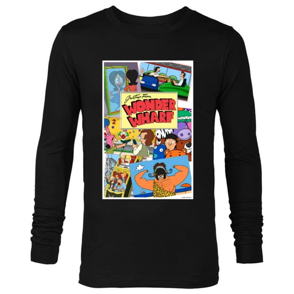 The Bob’s Burgers Movie Greetings from Wonder Wharf - Long Sleeve T-Shirt for Men - Customized-Black