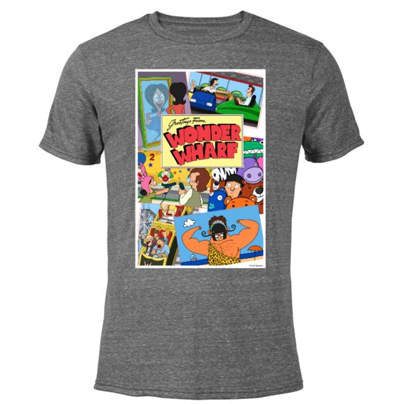 The Bob’s Burgers Movie Greetings from Wonder Wharf - Short Sleeve Blended T-Shirt for Adults - Customized-Dark Heather