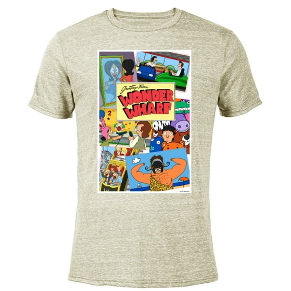 The Bob’s Burgers Movie Greetings from Wonder Wharf - Short Sleeve Blended T-Shirt for Adults - Customized-Yellow