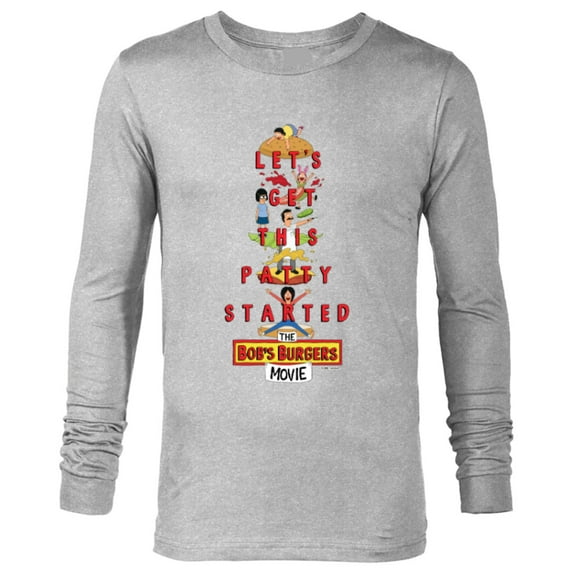 The Bob’s Burgers Movie Let’s Get This Patty Started - Long Sleeve T-Shirt for Men - Customized-Athletic Heather