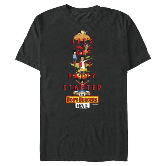 The Bob’s Burgers Movie Let’s Get This Patty Started - Short Sleeve Blended T-Shirt for Adults - Customized-Dark Heather