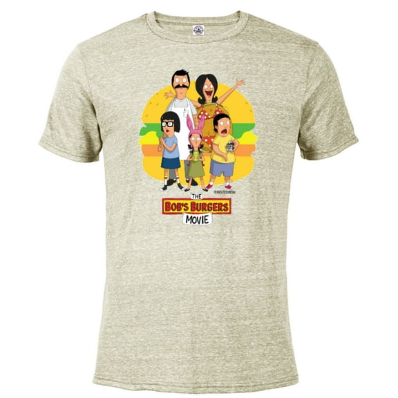 The Bob’s Burgers Movie Logo - Short Sleeve Blended T-Shirt for Adults - Customized-Putty Snow Heather