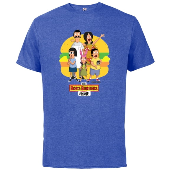 The Bob’s Burgers Movie Logo - Short Sleeve Cotton T-Shirt for Adults - Customized-Royal Heather