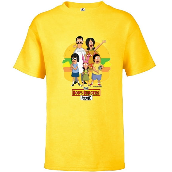 The Bob’s Burgers Movie Logo - Short Sleeve T-Shirt for Kids - Customized-Sunflower