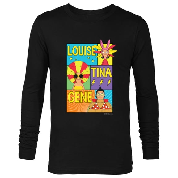 The Bob’s Burgers Movie Louise Tina Gene - Long Sleeve T-Shirt for Men - Customized-Black