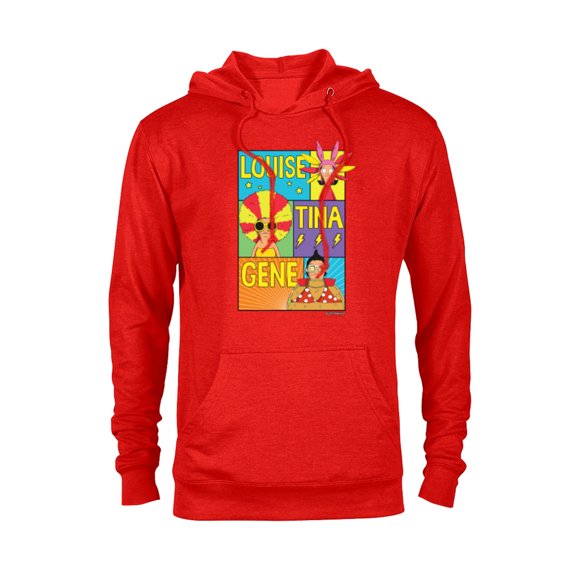The Bob’s Burgers Movie Louise Tina Gene - Pullover Hoodie for Adults - Customized-Red Heather