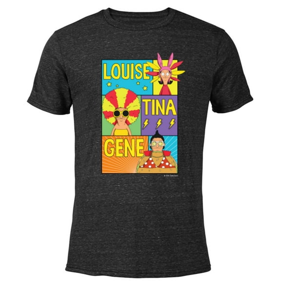 The Bob’s Burgers Movie Louise Tina Gene - Short Sleeve Blended T-Shirt for Adults - Customized-Black