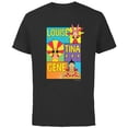 thumbnail image 1 of The Bob’s Burgers Movie Louise Tina Gene - Short Sleeve Cotton T-Shirt for Adults - Customized-Black, 1 of 5