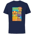 thumbnail image 1 of The Bob’s Burgers Movie Louise Tina Gene - Short Sleeve Cotton T-Shirt for Adults - Customized-Navy, 1 of 5