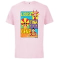 thumbnail image 1 of The Bob’s Burgers Movie Louise Tina Gene - Short Sleeve Cotton T-Shirt for Adults - Customized-Soft Pink, 1 of 5