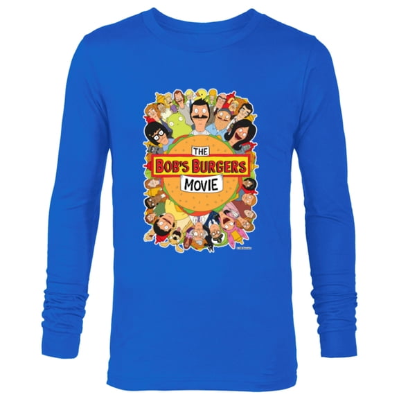 The Bob’s Burgers Movie Poster - Long Sleeve T-Shirt for Men - Customized-Navy