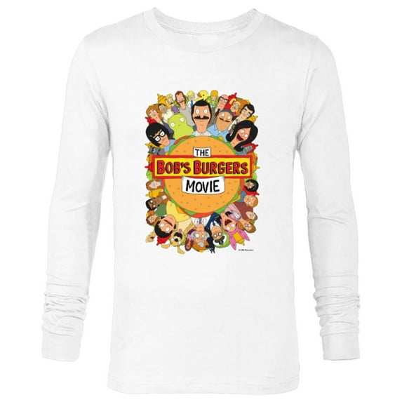 The Bob’s Burgers Movie Poster - Long Sleeve T-Shirt for Men - Customized-White