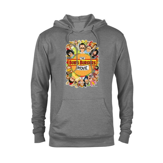 The Bob’s Burgers Movie Poster - Pullover Hoodie for Adults - Customized-Athletic Heather