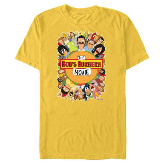 The Bob’s Burgers Movie Poster - Short Sleeve Blended T-Shirt for Adults - Customized-Yellow