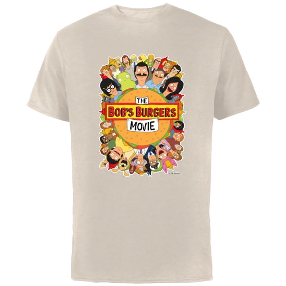 The Bob’s Burgers Movie Poster - Short Sleeve Cotton T-Shirt for Adults - Customized-Natural