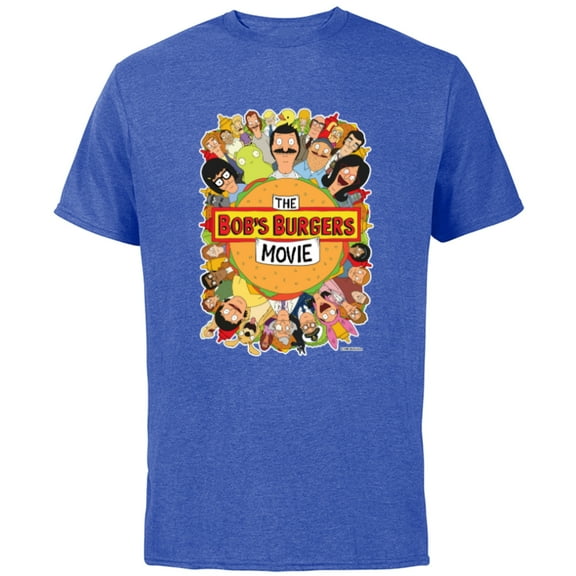 The Bob’s Burgers Movie Poster - Short Sleeve Cotton T-Shirt for Adults - Customized-Royal Heather