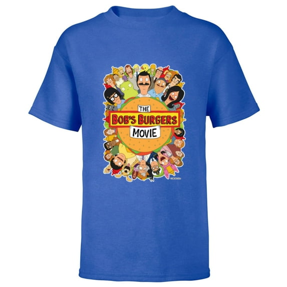 The Bob’s Burgers Movie Poster - Short Sleeve T-Shirt for Kids - Customized-Royal