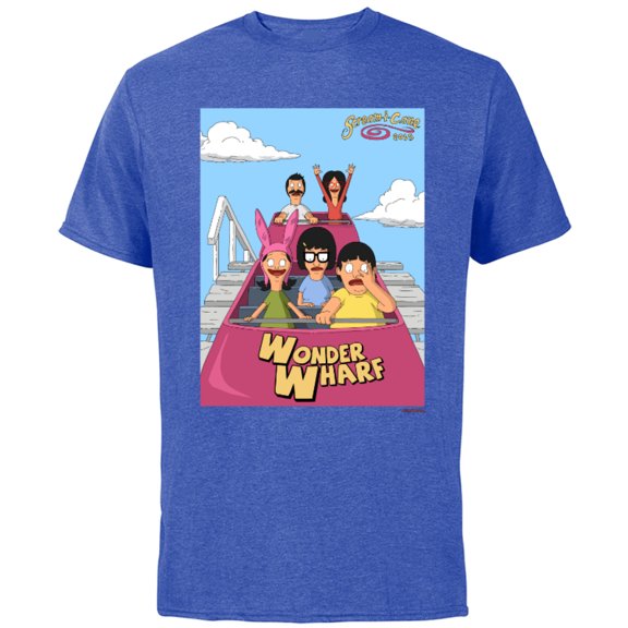 The Bob’s Burgers Movie Wonder Wharf Roller Coaster - Short Sleeve Cotton T-Shirt for Adults - Customized-Royal Heather