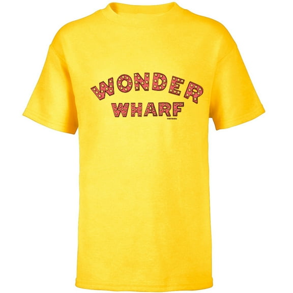 The Bob’s Burgers Movie Wonder Wharf - Short Sleeve T-Shirt for Kids - Customized-Yellow