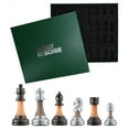 thumbnail image 1 of The Bobby Fischer Series Metal & Acrylic Chess Pieces 3.5 inch King - Wood Expressions, Inc., 1 of 7