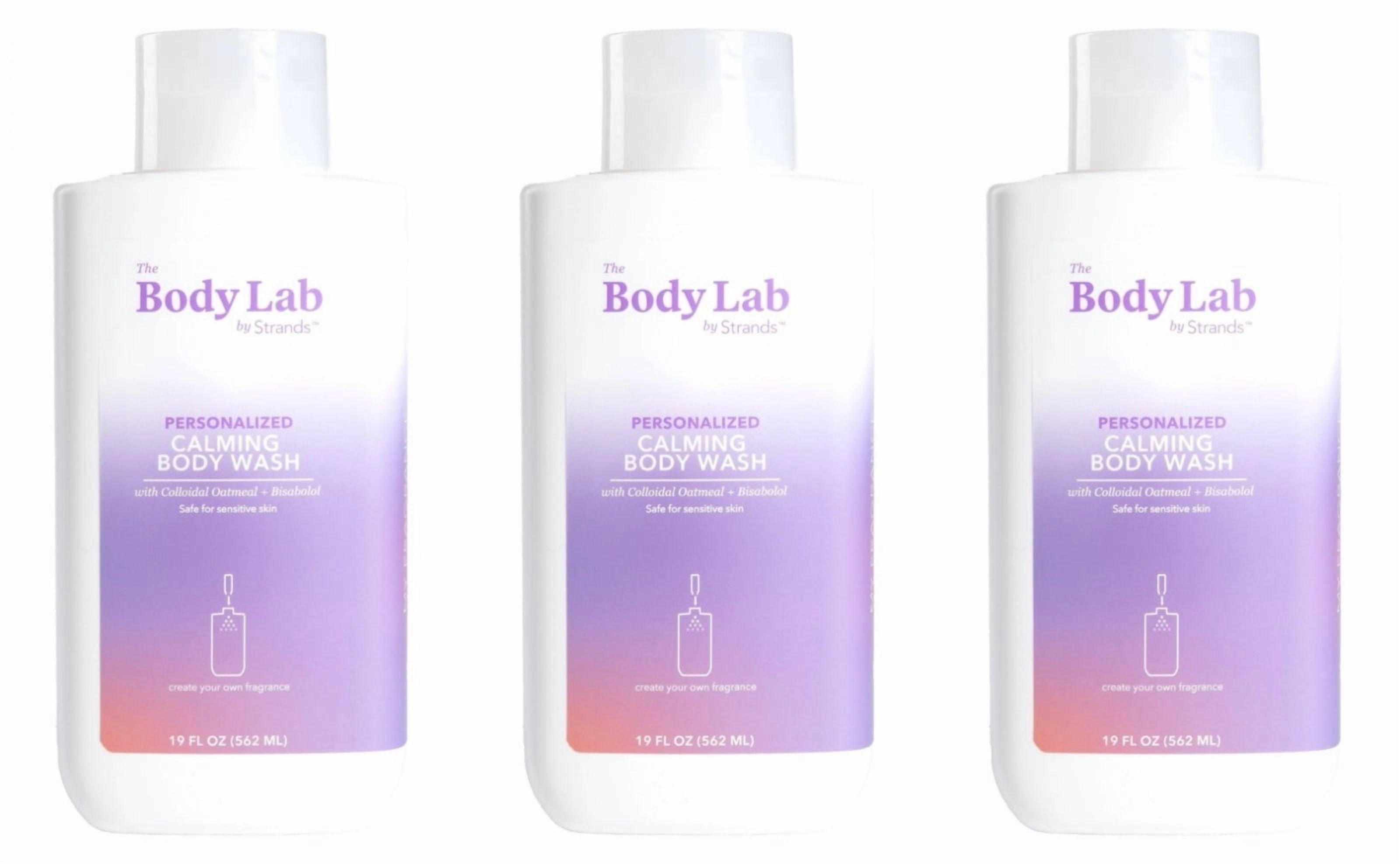 The Body Lab Personalized Calming Body Lotion with Colloidal Oatmeal + Bisabolol 19 fl. oz Pack of 3.