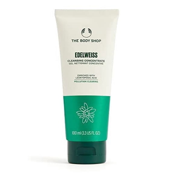 The Body Shop Edelweiss Cleansing Concentrate Facial Cleanser Gently Cleanses Tired, Dehydrated Skin Vegan 100ml