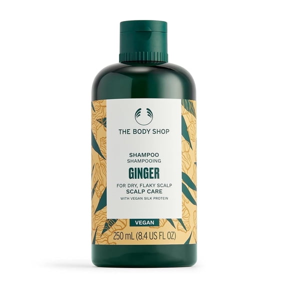 The Body Shop Ginger Scalp Care Shampoo – For Dry, Flaky Scalp – With Vegan Silk Protein – 250ml