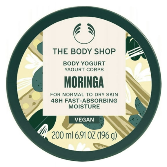 The Body Shop Moringa Body Yogurt For Normal To Dry Skin 6.91 Ounces