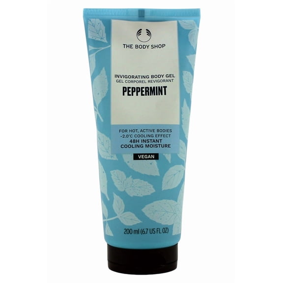 The Body Shop Invigorating Cooling Moisture Peppermint Body Gel, 6.7 Oz