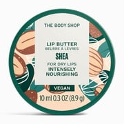 The Body Shop Lip Butter Intensely Nourishing For Dry Lips, 0.3 Oz Shea