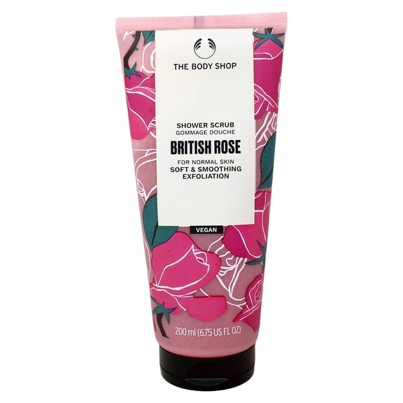 The Body Shop Shower Scrub British Rose 6.76 Ounce
