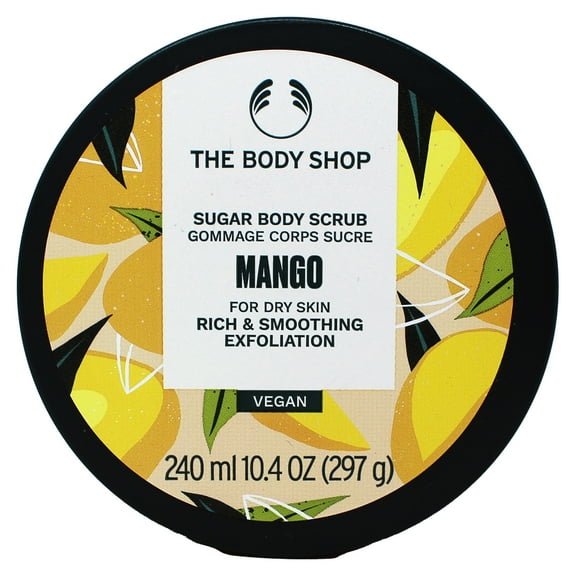 The Body Shop Sugar Body Scrub Mango - For Dry Skin, Exfoliating 10.4 Oz Vegan