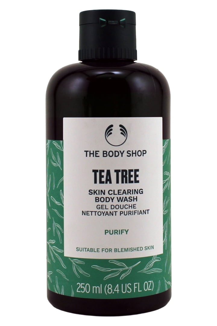 The Body Shop Tea Tree Skin Clearing Body Wash – Daily Wash for Clearer Looking Skin – For Oily, Blemished Skin – 8.4 oz