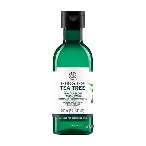 The Body Shop Tea Tree Skin Clearing Facial Wash - Purifying For Blemished Skin - Vegan 250ml