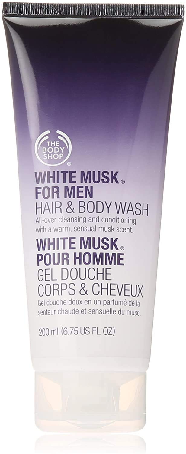 The Body Shop White Musk for Men Hair & Body Wash, 6.75-Fluid Ounce ...