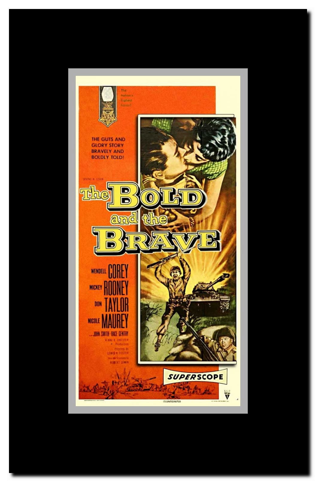 The Bold and the Brave Framed Movie Poster