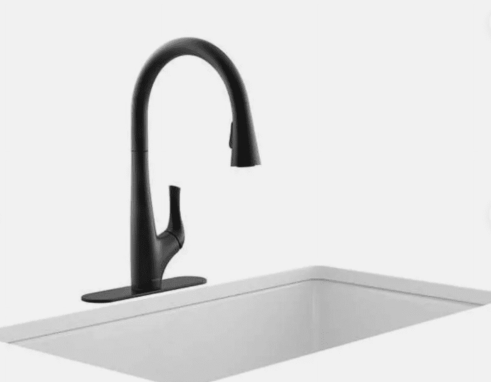 Matte Black Nickel Single-Hole Pull-Out Spray Faucet