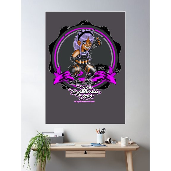 The Bombshell Squad: Tenacious Poster Wall Art, Modern Wall Decor For Living Room Bedroom, 16x24 UNFRAMED