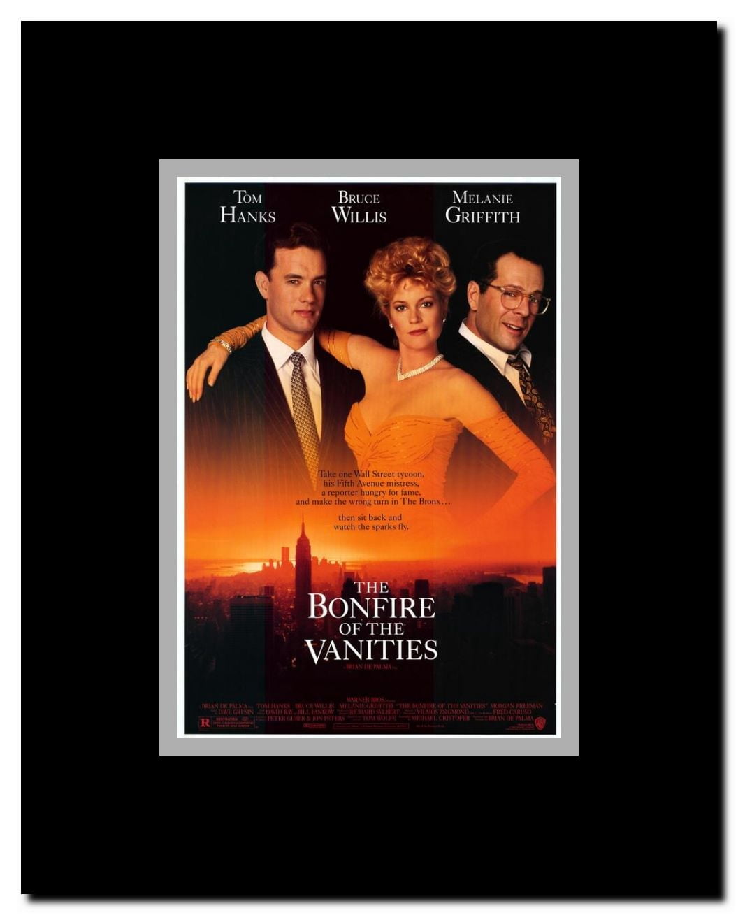 The Bonfire of the Vanities Framed Movie Poster